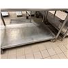 Image 4 : Metal Work Table on Wheels w/ Undershelf 96" x 37" x 34"H (contents not included)