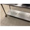 Image 6 : Metal Work Table on Wheels w/ Undershelf 72" x 27" x 34"H (contents not included)
