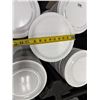 Image 6 : Cambro Dish Dolly Cart w/ Multiple Carlisle 10" White Plates