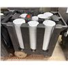 Image 1 : Cambro Dish Dolly Cart w/ Multiple Carlisle 6.5" White Plates