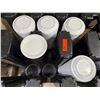 Image 2 : Cambro Dish Dolly Cart w/ Multiple Carlisle 6.5" White Plates