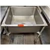 Image 1 : Metal Freestanding Sink on Wheels (no faucet) 25" x 25" x 10" (sink depth)
