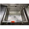 Image 2 : Metal Freestanding Sink on Wheels (no faucet) 25" x 25" x 10" (sink depth)