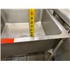Image 8 : Metal Freestanding Sink on Wheels (no faucet) 25" x 25" x 10" (sink depth)