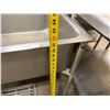 Image 9 : Metal Freestanding Sink on Wheels (no faucet) 25" x 25" x 10" (sink depth)