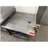 Image 2 : Metal Work Table w. Undershelf & Attached Edlund Can Opener 30" x 30" x 29"H