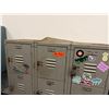 Image 15 : Qty 2 Republic Metal 15-Compartment Locker Units 36" x 12" x 66"H (each)