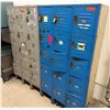 Image 1 : Qty 2 Republic Metal 15-Compartment Locker Units 36" x 12" x 66"H (each)