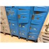 Image 4 : Qty 2 Republic Metal 15-Compartment Locker Units 36" x 12" x 66"H (each)