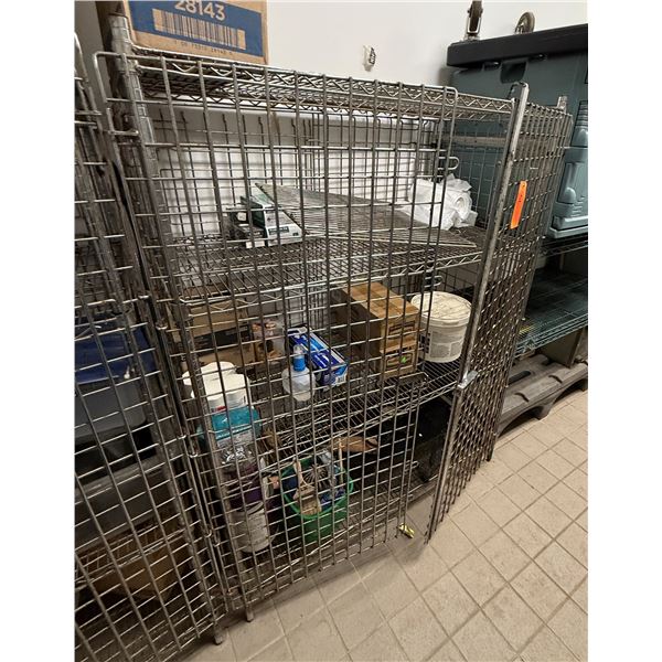 Metal Mesh Locking Security Cage 49" x 24" x 64"H (contents not included)