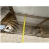 Image 22 : Qty 4 Metal Mesh Adjustable Shelving Units, Misc Sizes (contents not included)
