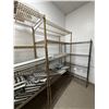 Image 5 : Qty 4 Metal Mesh Adjustable Shelving Units, Misc Sizes (contents not included)