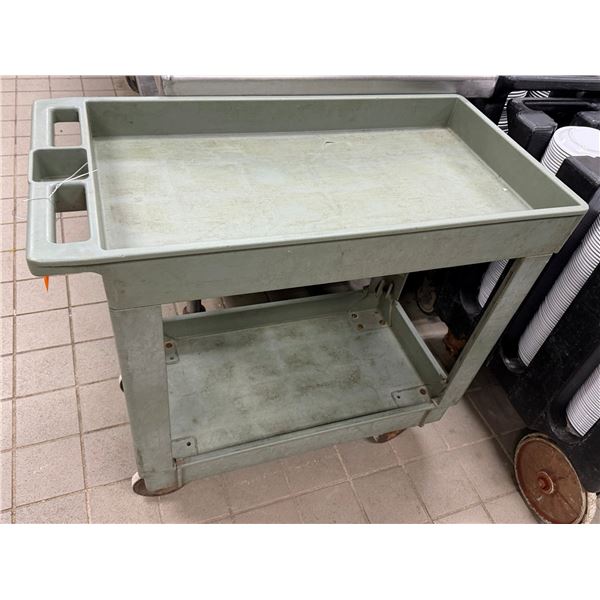 Mobile Utility Cart w/ Undershelf 32" x 17" x 32"H
