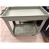 Image 3 : Mobile Utility Cart w/ Undershelf 32" x 17" x 32"H