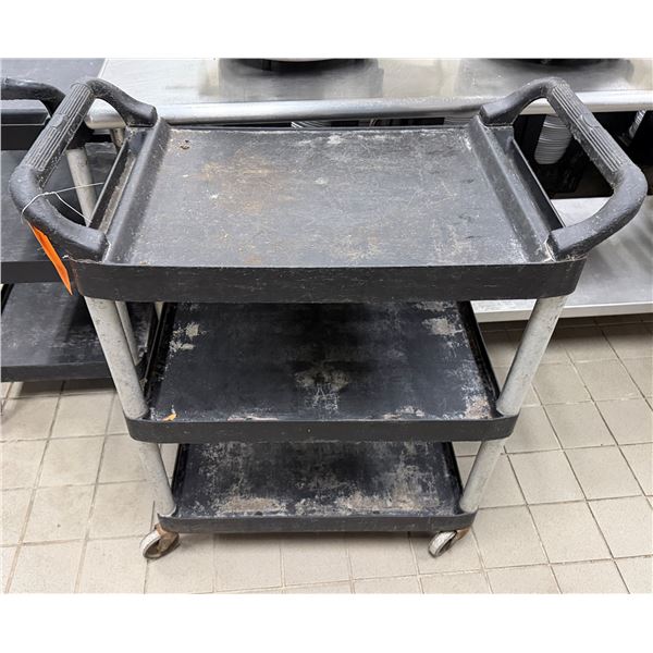 Rubbermaid Mobile Utility Cart w/ 2 Undershelves 29.5" x 18" x 34"H