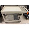 Image 1 : Mobile Utility Cart w/ Undershelf 44" x 25" x 33"H (contents not included)
