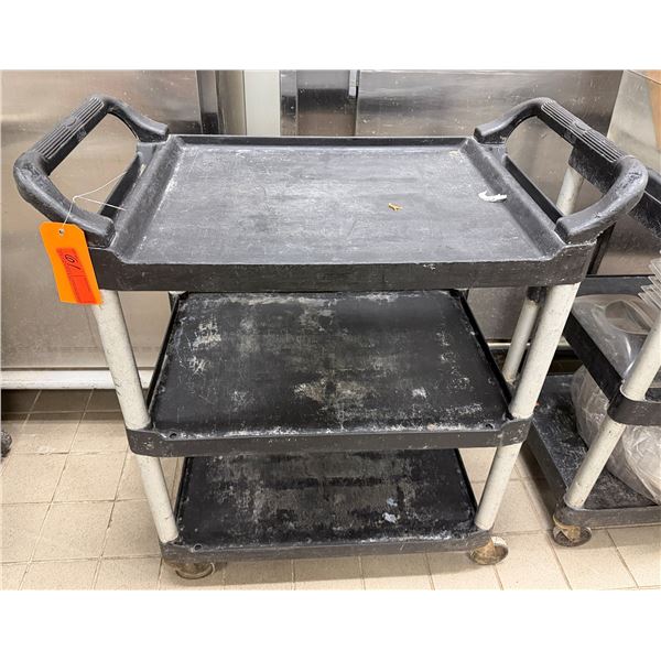 Rubbermaid Mobile Utility Cart w/ 2 Undershelves 29.5" x 18" x 34"H