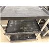 Image 3 : Rubbermaid Mobile Utility Cart w/ 2 Undershelves 29.5" x 18" x 34"H