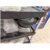 Image 4 : Food Storage Containers, Plates, Bowls, etc on 3-Tier Rolling Cart