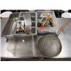 Image 1 : Multiple Kitchen Essentials: Strainer, Utensils, Plastic Containers, etc