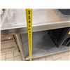 Image 10 : Metal Work Table w/ Backsplash, Drain & Undershelf 84" x 34" x 37"H (contents not included)