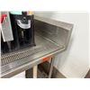 Image 5 : Metal Work Table w/ Backsplash, Drain & Undershelf 84" x 34" x 37"H (contents not included)