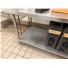 Image 6 : Metal Work Table w/ Backsplash, Drain & Undershelf 84" x 34" x 37"H (contents not included)