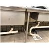 Image 14 : Metal 3-Basin Sink w/ Drainboards, Faucet 182"L x 28"W (contents not included)