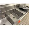 Image 6 : Metal 3-Basin Sink w/ Drainboards, Faucet 182"L x 28"W (contents not included)