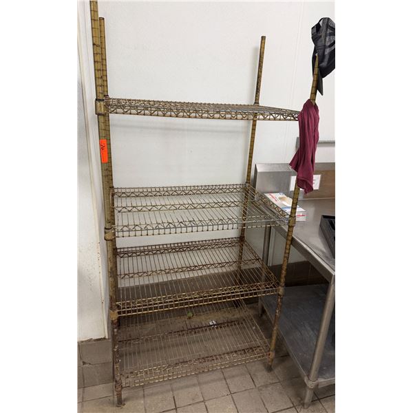 Metal Mesh 4-Tier Adjustable Shelving Unit 36" x 24" x 60"H
