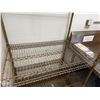 Image 3 : Metal Mesh 4-Tier Adjustable Shelving Unit 36" x 24" x 60"H