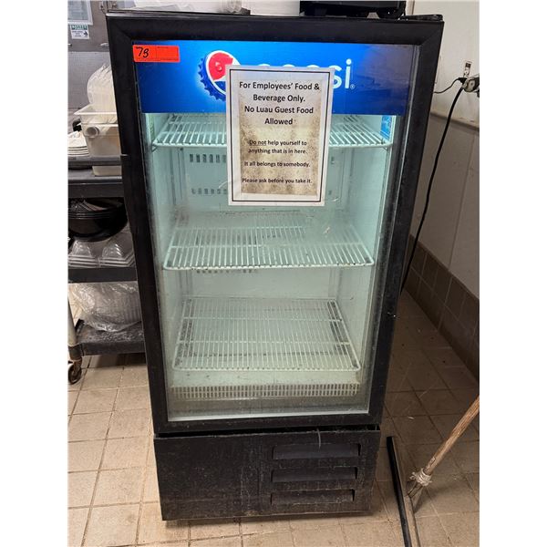 Fogel Deck-10-Bev-Blk-RH Glass Door Merchandiser Refrigerator