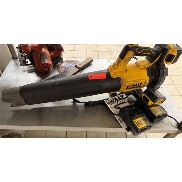 DeWalt Brushless Blower w/ Battery & 2 Chargers