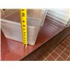 Image 10 : Multiple Rectangular Plastic Food Storage Bins 13" x 21" x 8"H