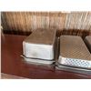 Image 2 : Multiple Rectangular Metal Food Storage Bins, Some Perforated, Misc Sizes
