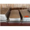 Image 3 : Multiple Rectangular Metal Food Storage Bins, Some Perforated, Misc Sizes