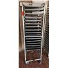 Image 1 : Metal Mobile Pan Cooling Rack w/ Some Pans 20" x 26"