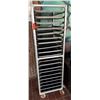 Image 1 : Metal Mobile Pan Cooling Rack w/ Some Pans 20" x 26"