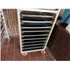 Image 6 : Metal Mobile Pan Cooling Rack w/ Some Pans 20" x 26"