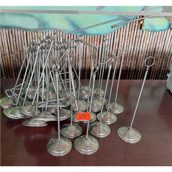 Multiple Table Number Card Holders