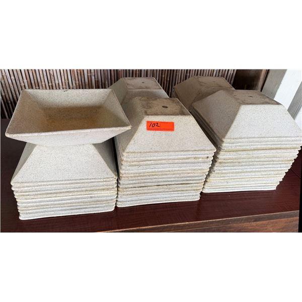 Multiple Square Dishes 12"W