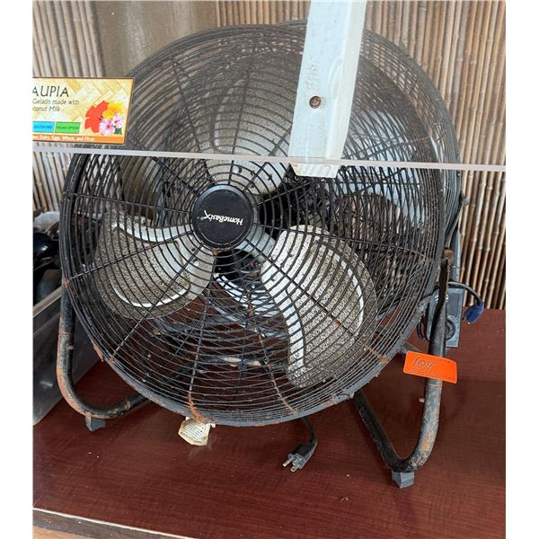 Qty 2 HomeBasix Metal Floor Fans