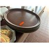 Image 8 : Multiple Round & Metal Trays w/ White Plastic Measuring Buckets
