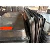 Image 3 : Multiple Rectangular Metal Food Storage Bins 21" x 12" x 3"H w/ Some Lids