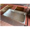 Image 4 : Multiple Rectangular Metal Food Storage Bins 21" x 12" x 3"H w/ Some Lids