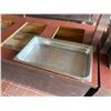 Image 5 : Multiple Rectangular Metal Food Storage Bins 21" x 12" x 3"H w/ Some Lids