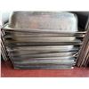 Image 2 : Multiple Rectangular Metal Food Storage Bins 21" x 12" x 3"H w/ Some Lids