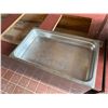 Image 2 : Multiple Rectangular Metal Food Storage Bins 21" x 12" x 3"H w/ Some Lids