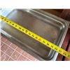 Image 4 : Multiple Rectangular Metal Food Storage Bins 21" x 12" x 3"H