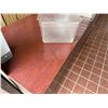 Image 5 : Qty 4 Mobile Buffet or Condiment Bar Sections w/ Clear Sneeze Guard 96" x 30" x 30"H each (contents 